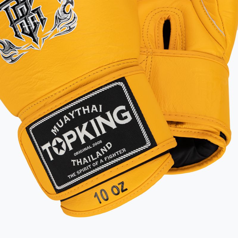 Rękawice bokserskie Top King Muay Thai Ultimate yellow 4
