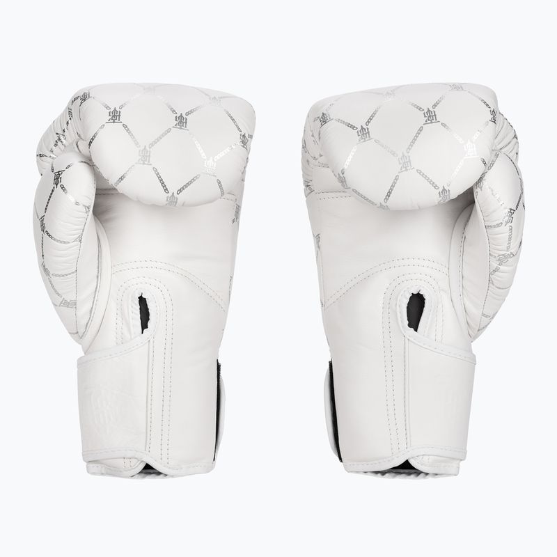 Rękawice bokserskie Top King Boxing Chain white/silver 2