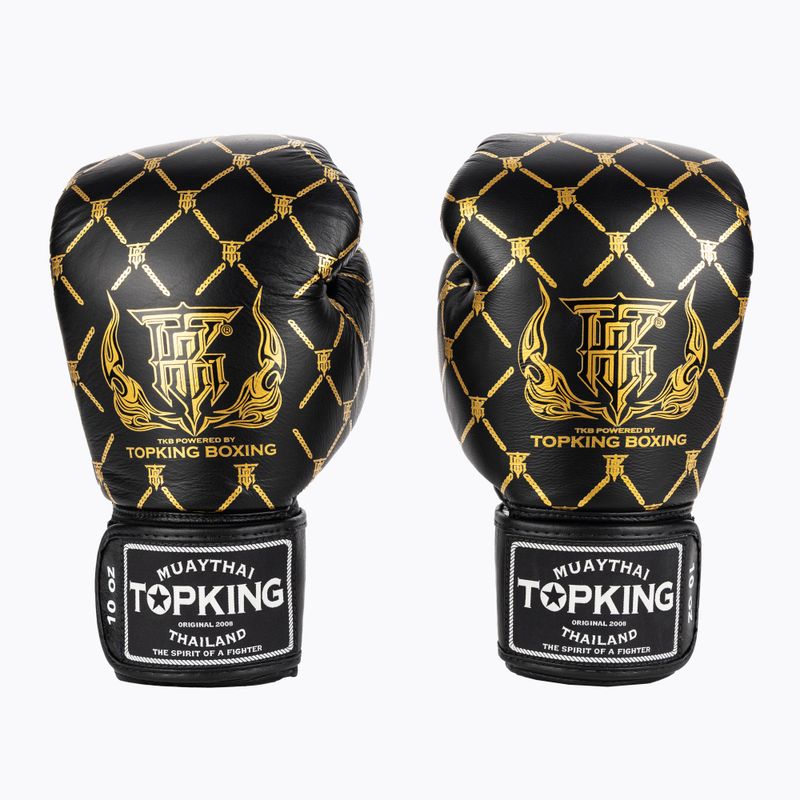 Rękawice bokserskie Top King Boxing Chain black/gold