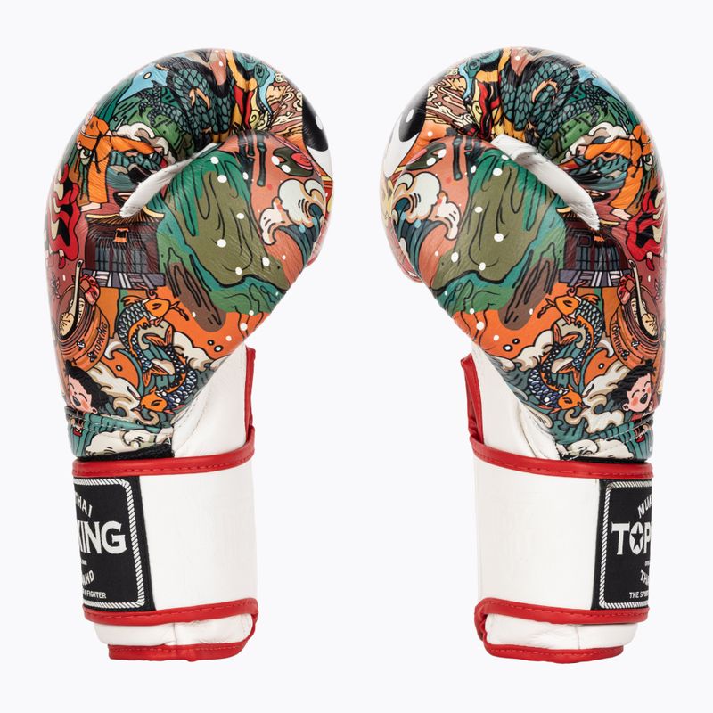Rękawice bokserskie Top King Boxing Culture white/red TKBGCT-1C1 3