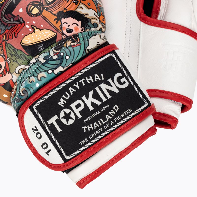 Rękawice bokserskie Top King Boxing Culture white/red TKBGCT-1C1 4