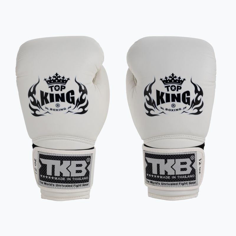 Rękawice bokserskie Top King Muay Thai Super white