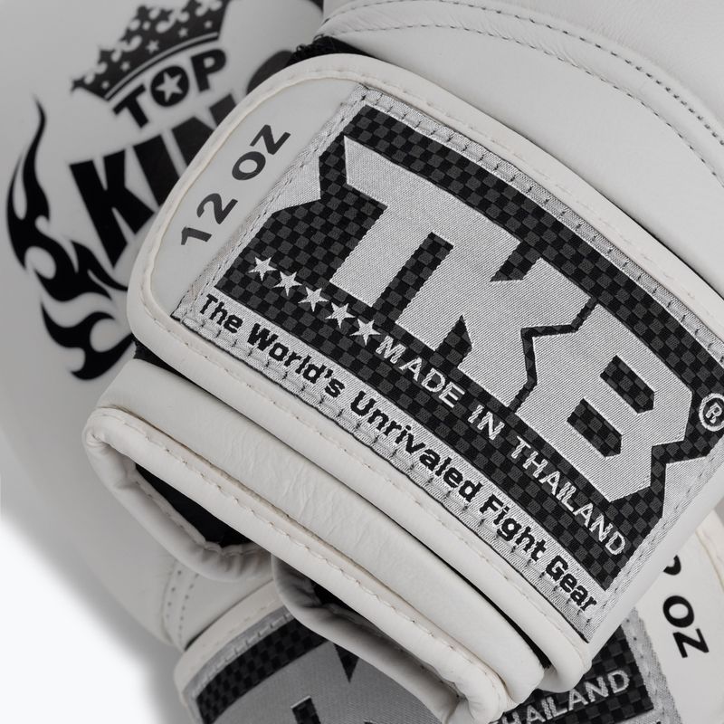 Rękawice bokserskie Top King Muay Thai Super white 5