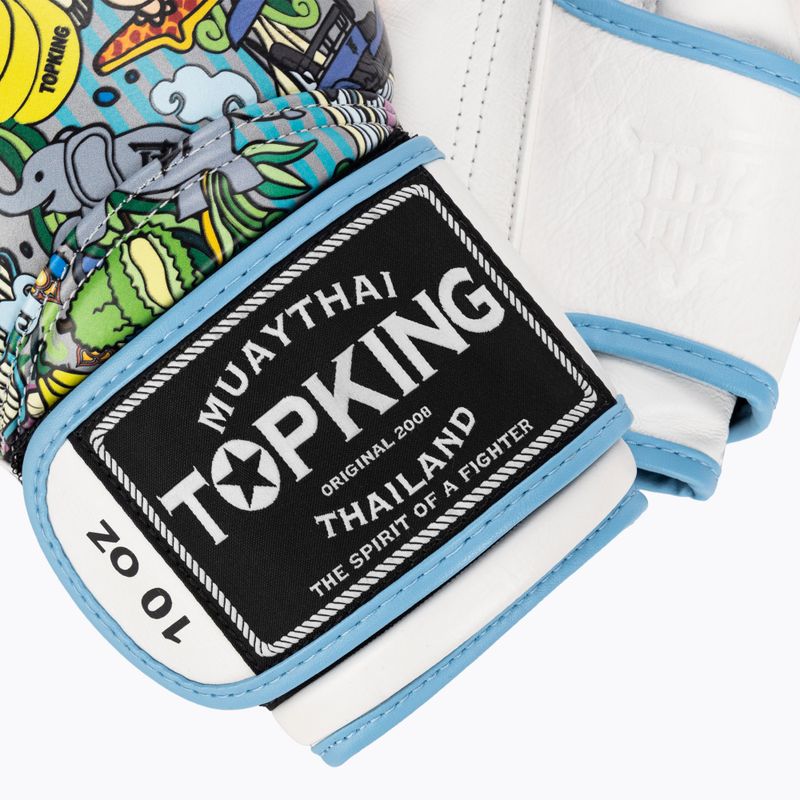 Rękawice bokserskie Top King Boxing Culture white/blue 4