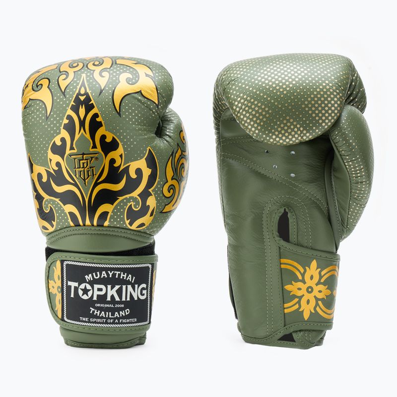 Rękawice bokserskie Top King Boxing Kanok khaki