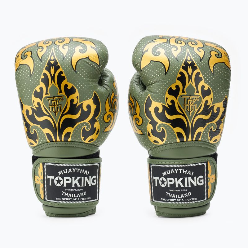 Rękawice bokserskie Top King Boxing Kanok khaki