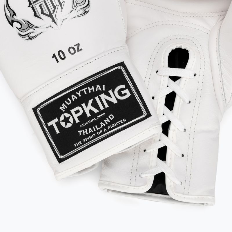 Rękawice bokserskie Top King Muay Thai Pro white 5