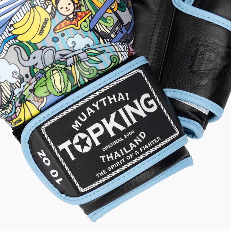 Rękawice bokserskie Top King Boxing Culture black/blue 4