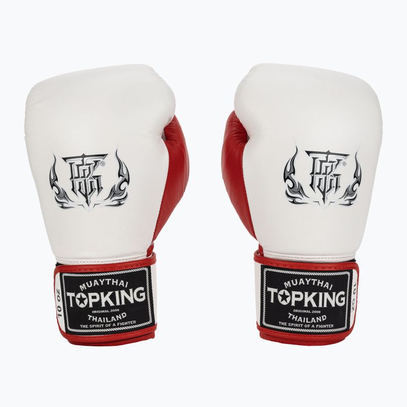 Rękawice bokserskie Top King Boxing Reborn white/red