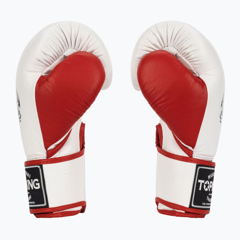 Rękawice bokserskie Top King Boxing Reborn white/red 3