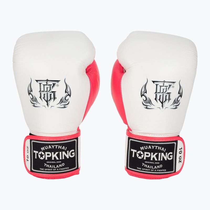 Rękawice bokserskie Top King Boxing Reborn white/pink