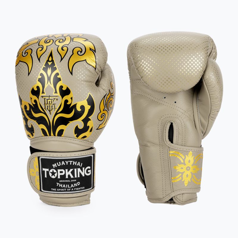 Rękawice bokserskie Top King Boxing Kanok beige