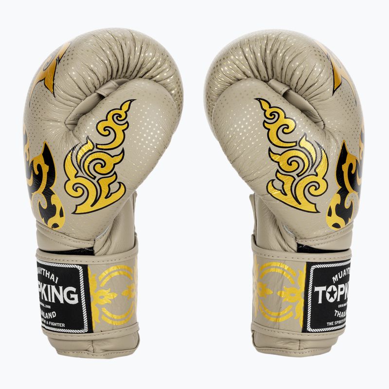 Rękawice bokserskie Top King Boxing Kanok beige 3