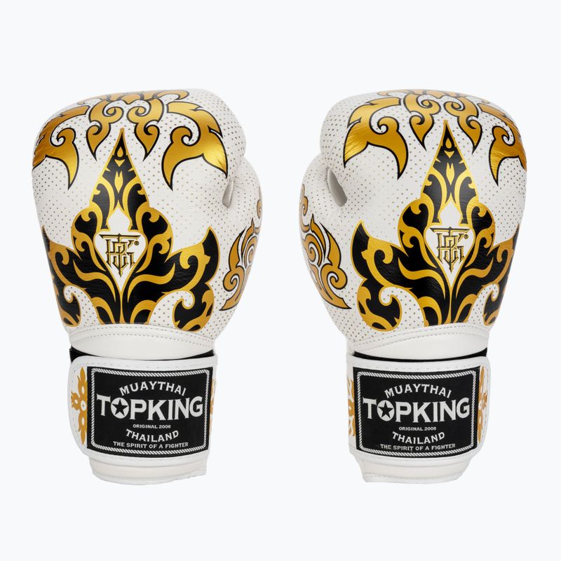 Rękawice bokserskie Top King Boxing Kanok white