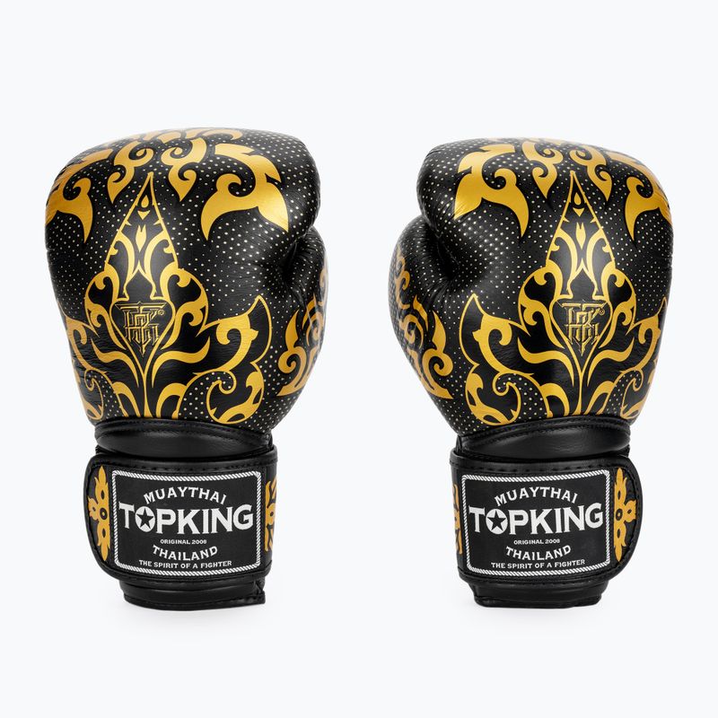 Rękawice bokserskie Top King Boxing Kanok black