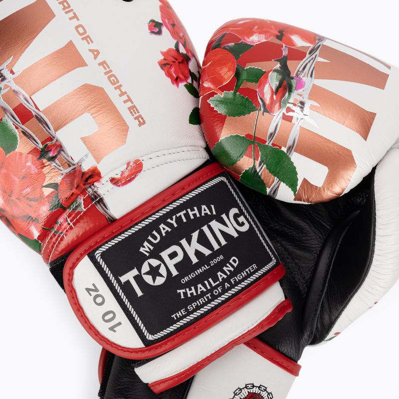 Rękawice bokserskie Top King Boxing Rose white 4