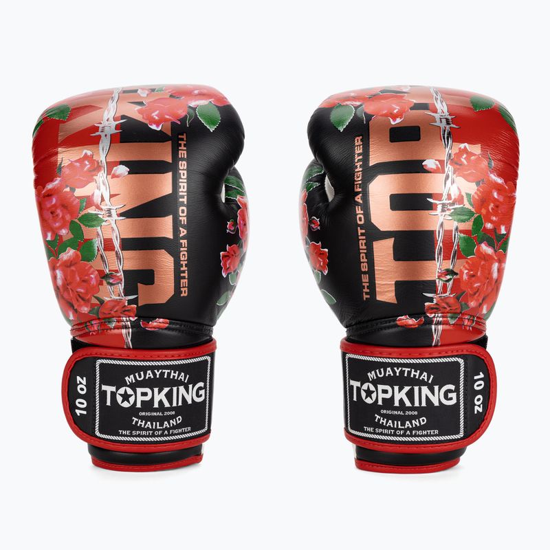 Rękawice bokserskie Top King Boxing Rose white/black