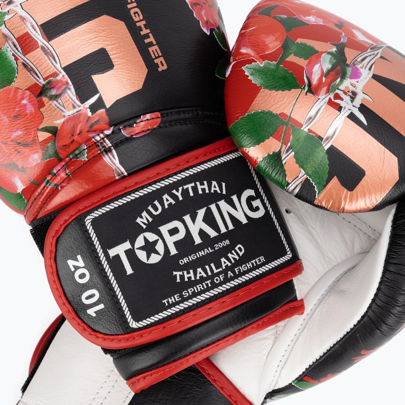 Rękawice bokserskie Top King Boxing Rose white/black 4