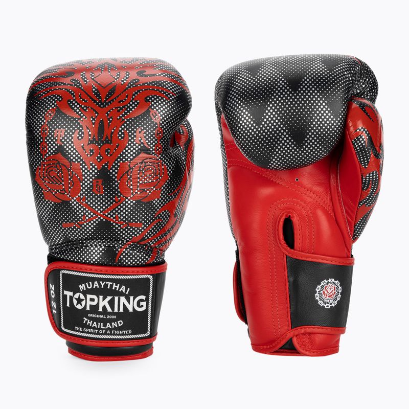 Rękawice bokserskie Top King Boxing Dragon red/black