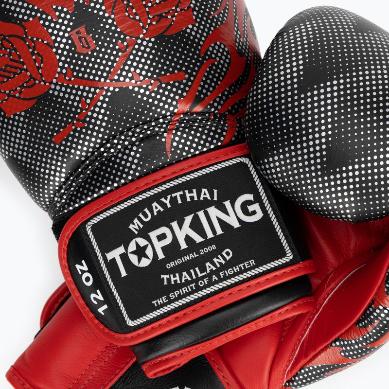 Rękawice bokserskie Top King Boxing Dragon red/black 4