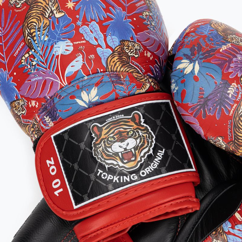 Rękawice bokserskie Top King Boxing Wild Tiger black/red 4