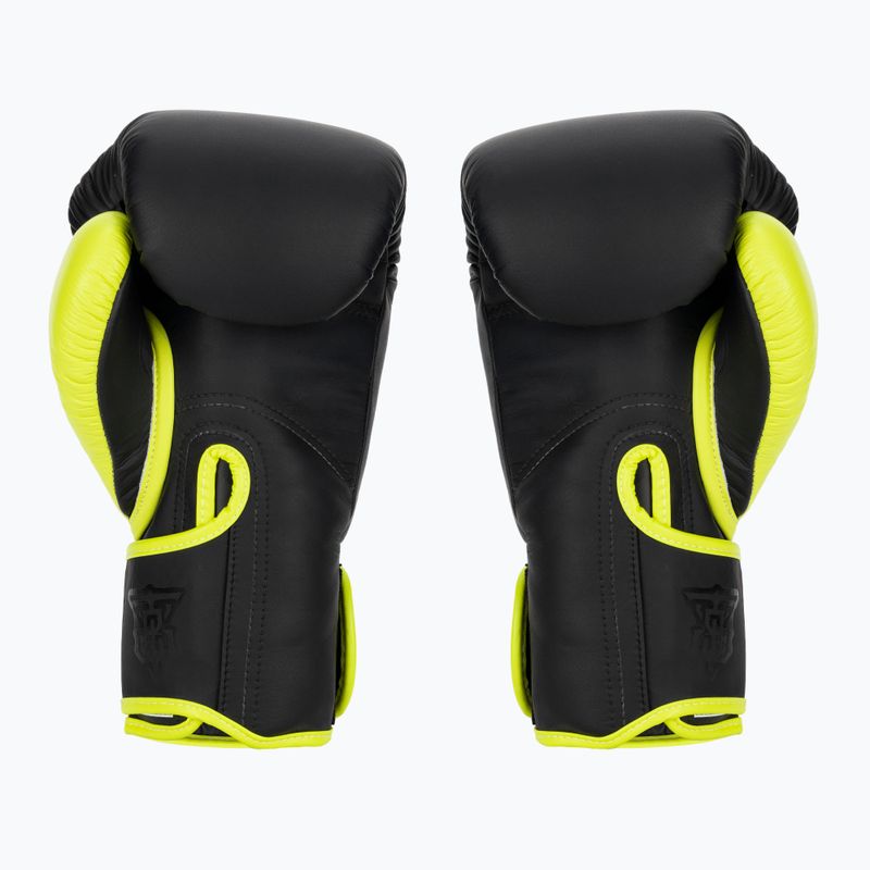 Rękawice bokserskie Top King Reborn Boxing Semi Leather black/yellow 2