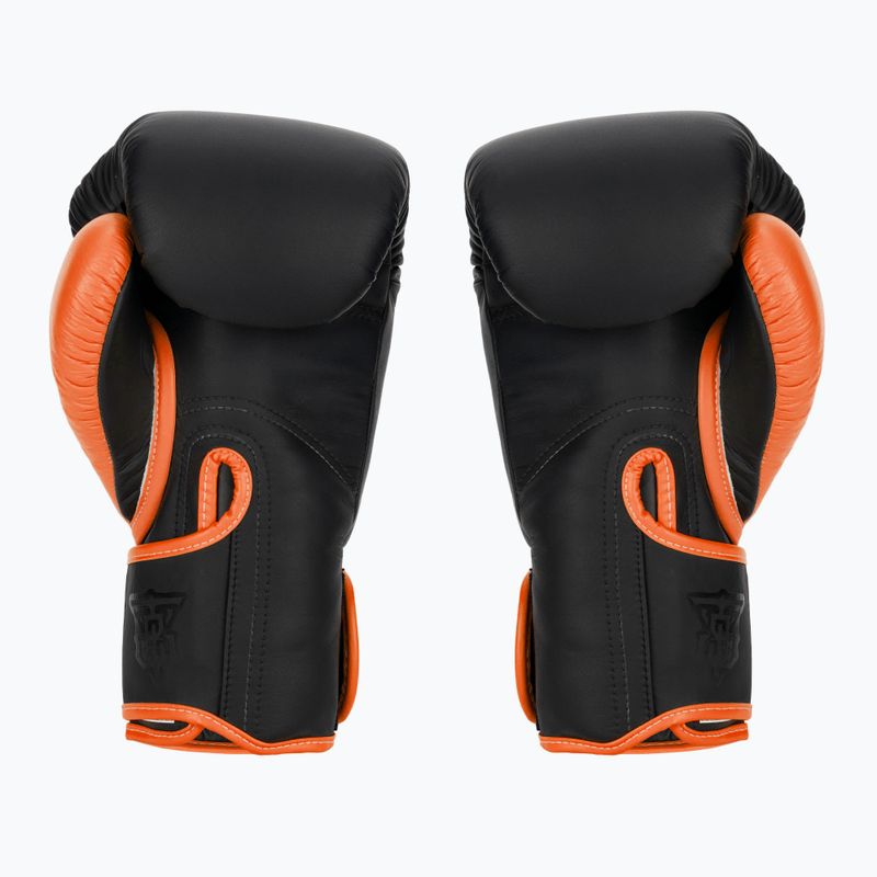 Rękawice bokserskie Top King Reborn Boxing Semi Leather black/orange 2