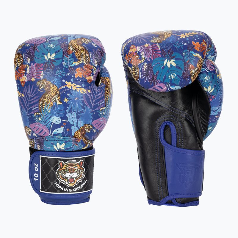 Rękawice bokserskie Top King Boxing Wild Tiger black/blue