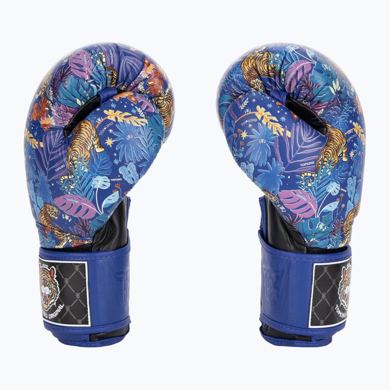 Rękawice bokserskie Top King Boxing Wild Tiger black/blue 3