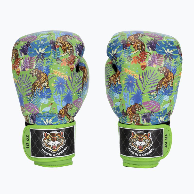 Rękawice bokserskie Top King Boxing Wild Tiger black/green