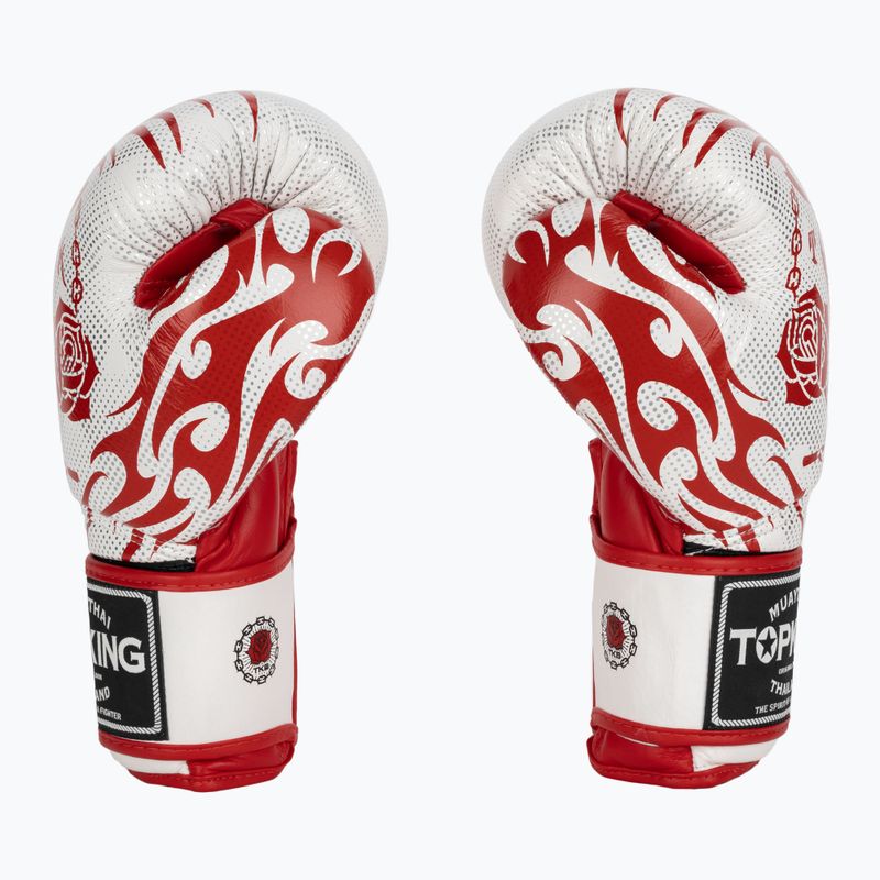 Rękawice bokserskie Top King Boxing Dragon red/white 3