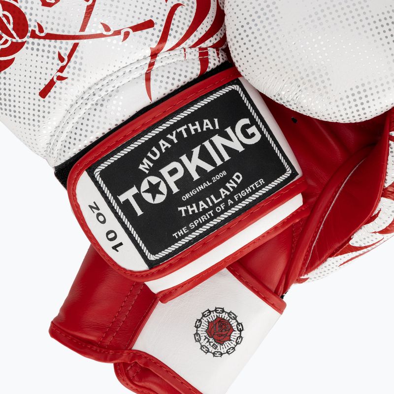 Rękawice bokserskie Top King Boxing Dragon red/white 4