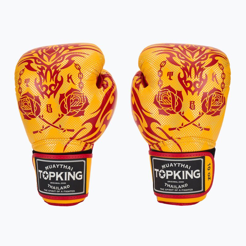 Rękawice bokserskie Top King Boxing Dragon yellow 2