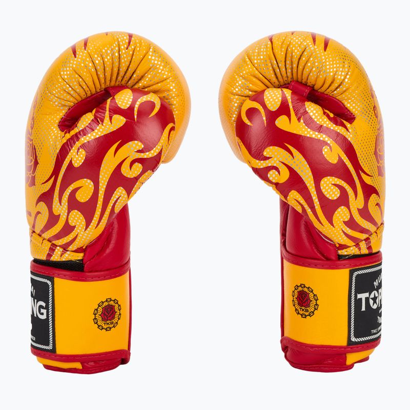 Rękawice bokserskie Top King Boxing Dragon yellow 4