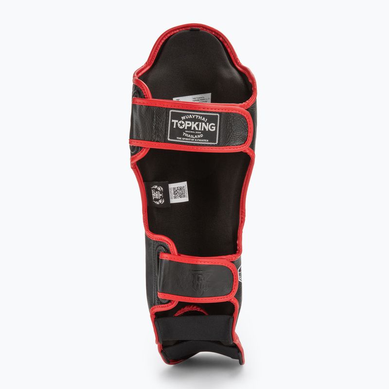 Ochraniacze piszczeli i stóp Top King Shin Guards Blend black/red 4