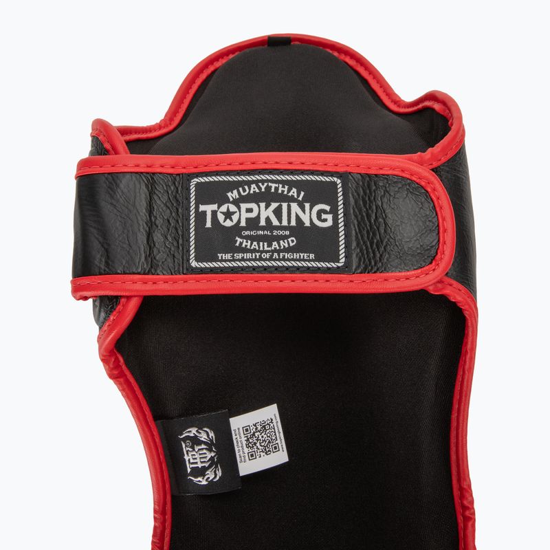 Ochraniacze piszczeli i stóp Top King Shin Guards Blend black/red 6