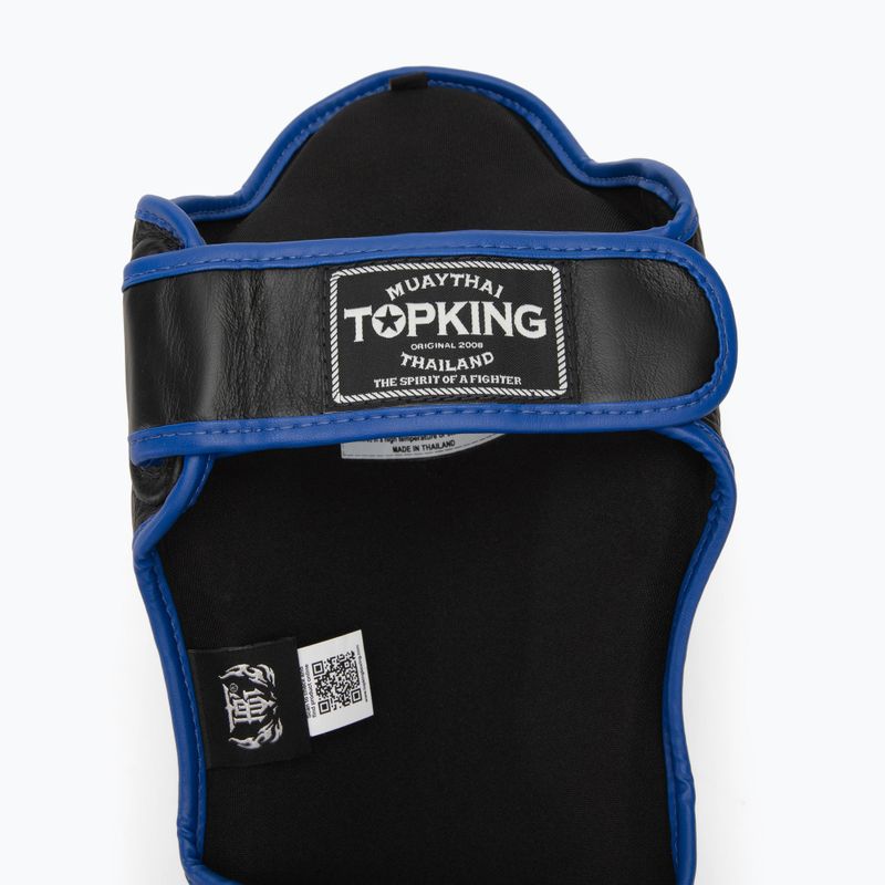 Ochraniacze piszczeli i stóp Top King Shin Guards Blend black/blue 4