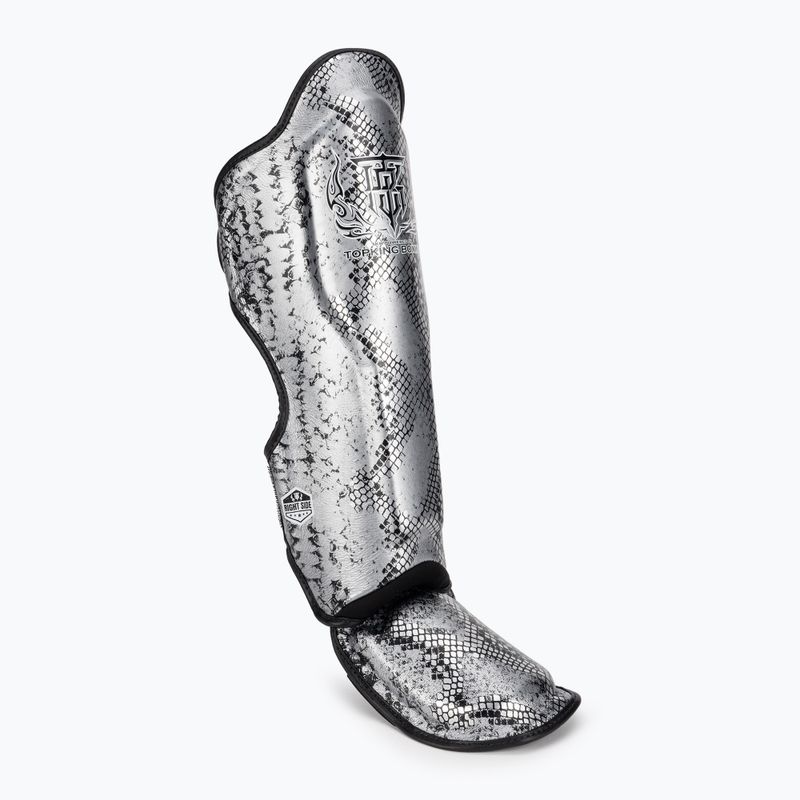 Ochraniacze piszczeli i stóp Top King Super Star black/silver