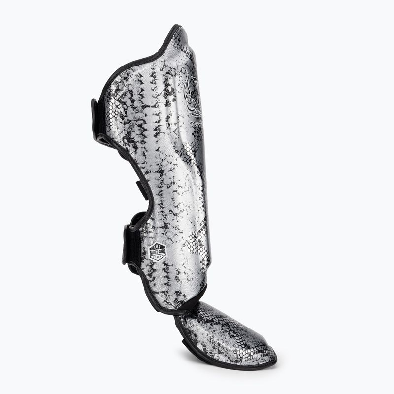 Ochraniacze piszczeli i stóp Top King Super Star black/silver 2