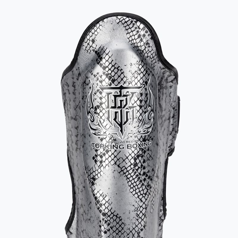 Ochraniacze piszczeli i stóp Top King Super Star black/silver 3