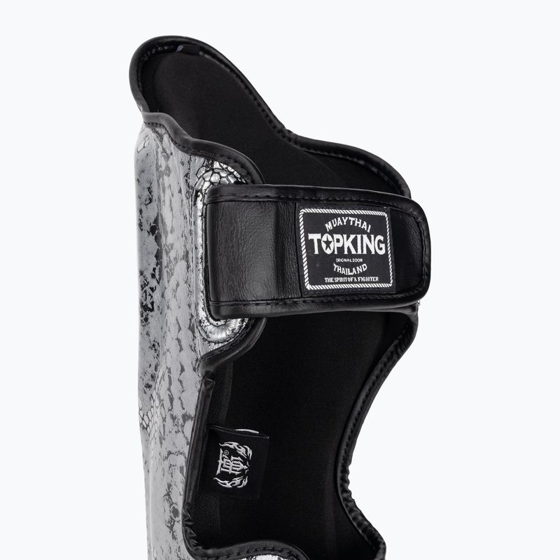 Ochraniacze piszczeli i stóp Top King Super Star black/silver 4