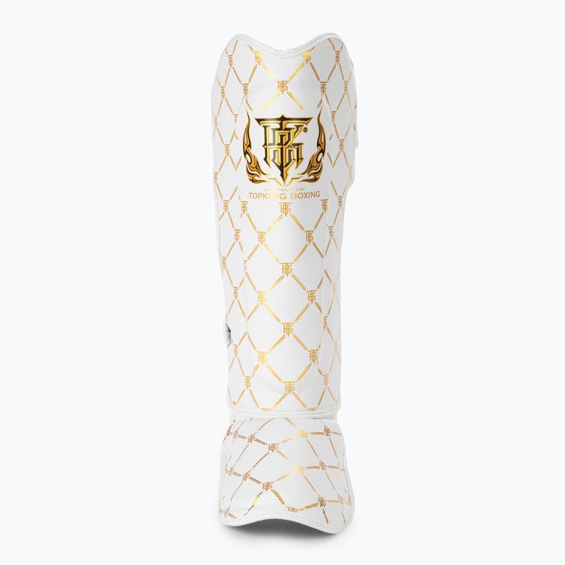 Ochraniacze piszczeli i stóp Top King Chain Semi Leather white/gold 3