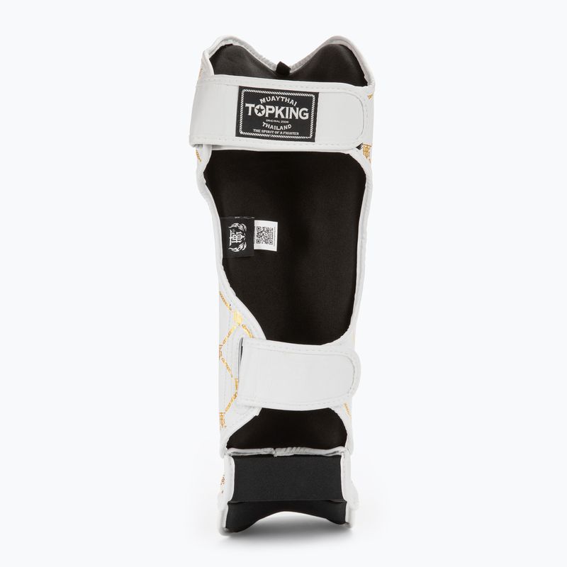 Ochraniacze piszczeli i stóp Top King Chain Semi Leather white/gold 4