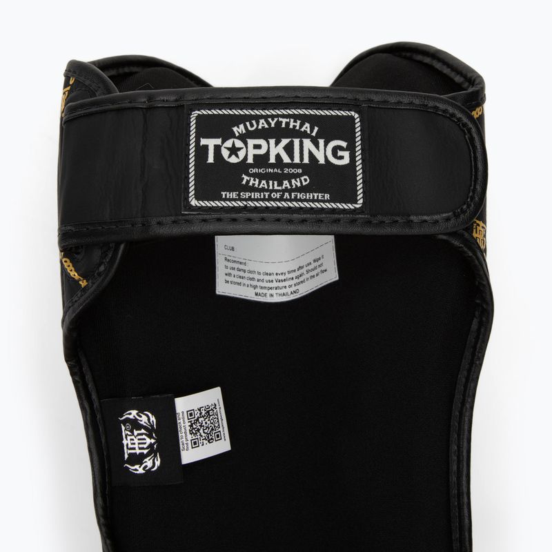 Ochraniacze piszczeli i stóp Top King Chain Semi Leather black/gold 4