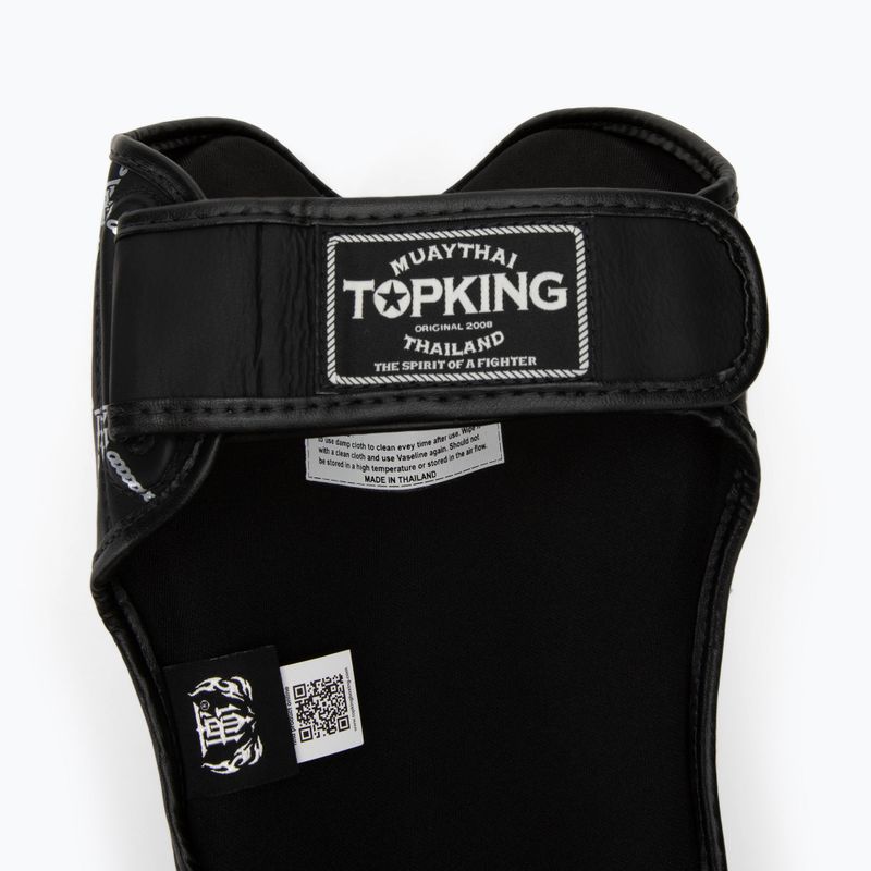 Ochraniacze piszczeli i stóp Top King Chain Semi Leather black/silver 4