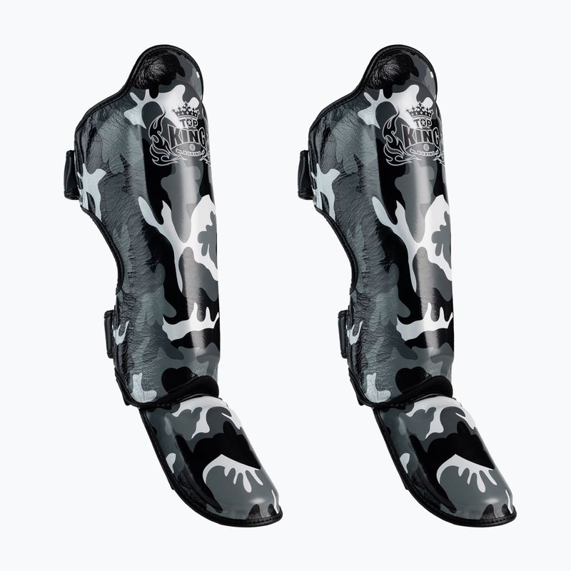 Ochraniacze piszczeli i stóp Top King Empower Camouflage grey