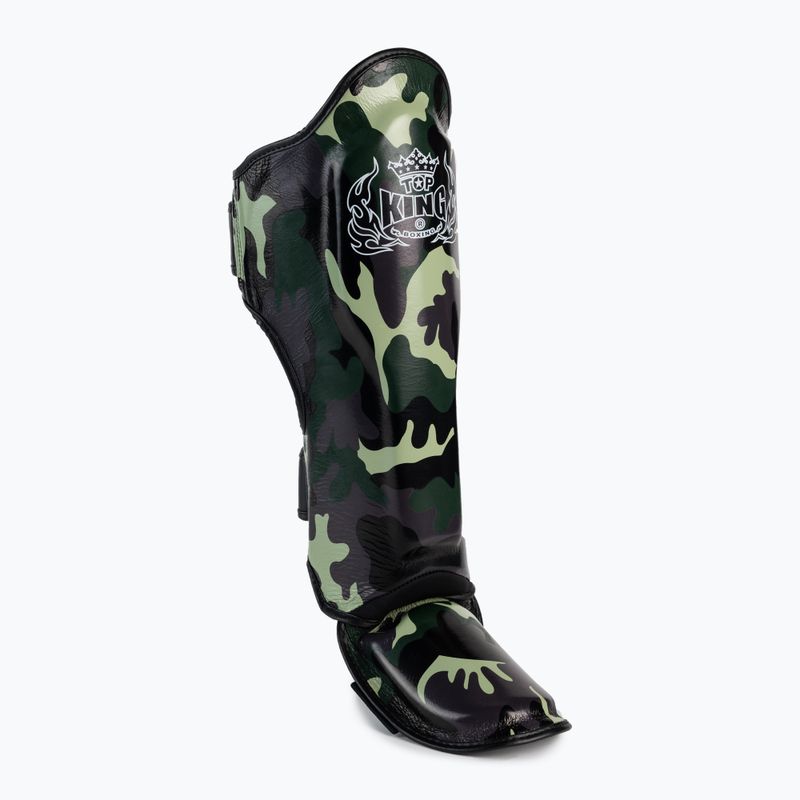 Ochraniacze piszczeli i stóp Top King Empower Camouflage green