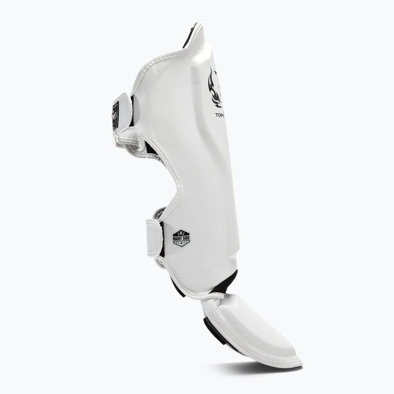 Ochraniacze piszczeli i stóp Top King Pro Semi Leather white 2
