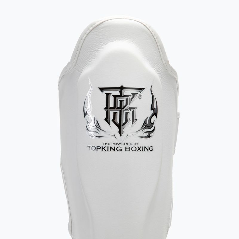 Ochraniacze piszczeli i stóp Top King Pro Semi Leather white 3