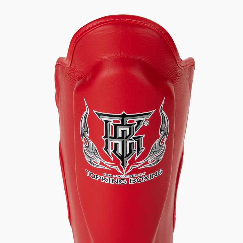 Ochraniacze piszczeli i stóp Top King Pro Semi Leather red 5